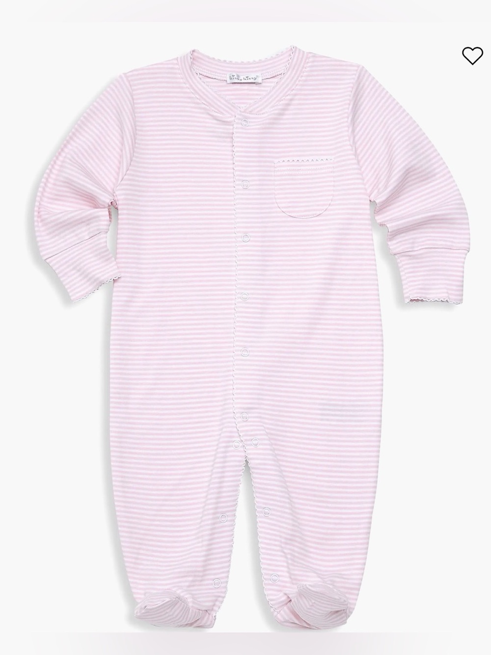 KISSY KISSY Girls Stripe Cotton Footie - Preemie